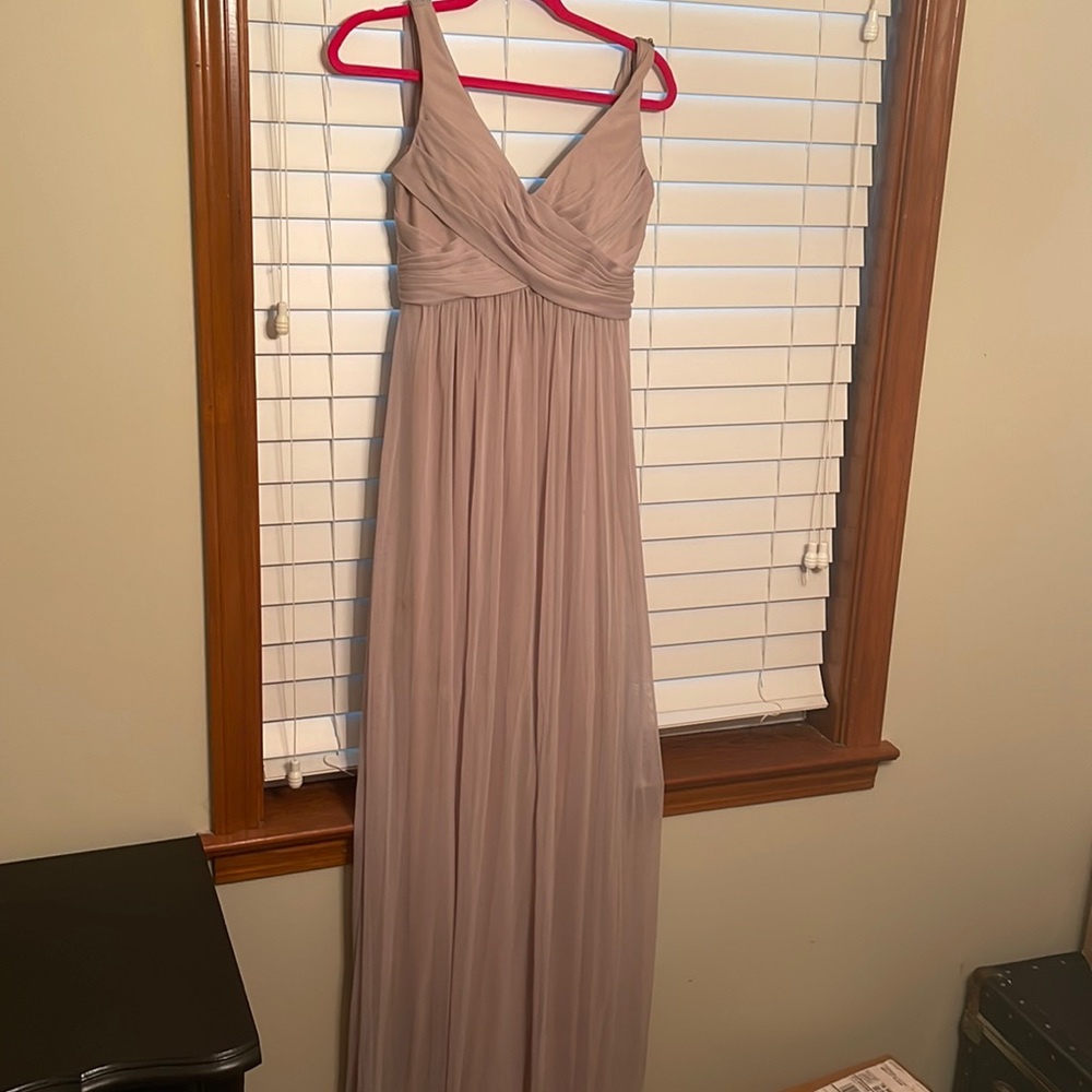 Bridesmaid dress size 2, nude